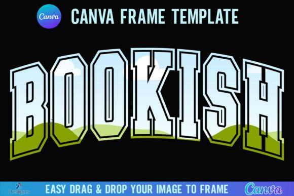Bookish Canva Frame Graphics for Varsity Book Lovers
