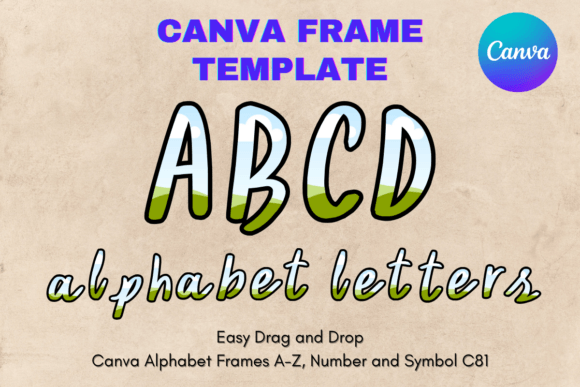 Canva Letters Frame Alphabet Template_81