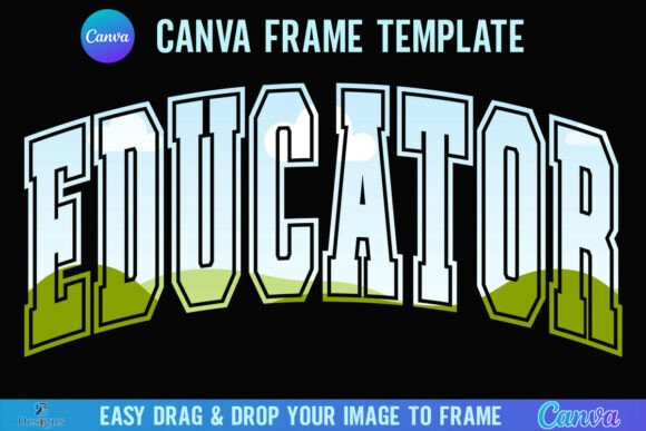 Educator Canva Frame Varsity Teacher Graphics