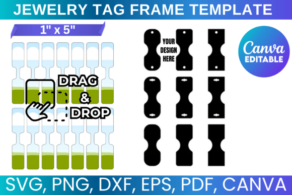 Jewelry Tag Template Graphics for Canva