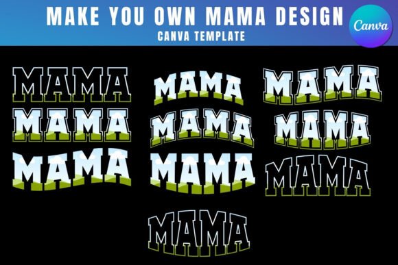 Mama Canva Frame Bundle Template Design: Graphics for Real Crafting