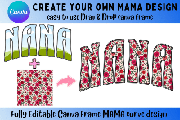 Nana Canva Frame Curve Design