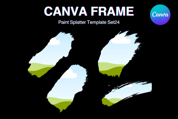 Paint Brush Brush Stroke Canva Frame_24 Graphics