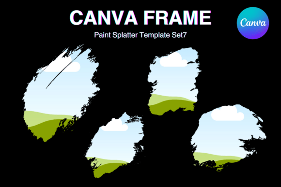 Paint Brush Brush Stroke Canva Frame_7 Graphics
