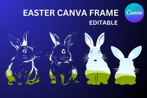 Rabbit Canva Frame Bunny Template: Graphics for Playful, Polished Publishing