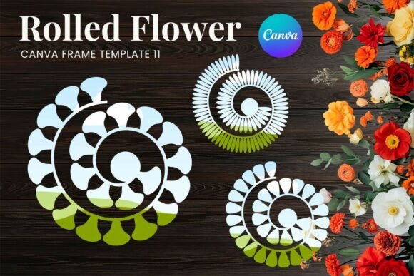 Rolled Paper Flower Canva Frame_11