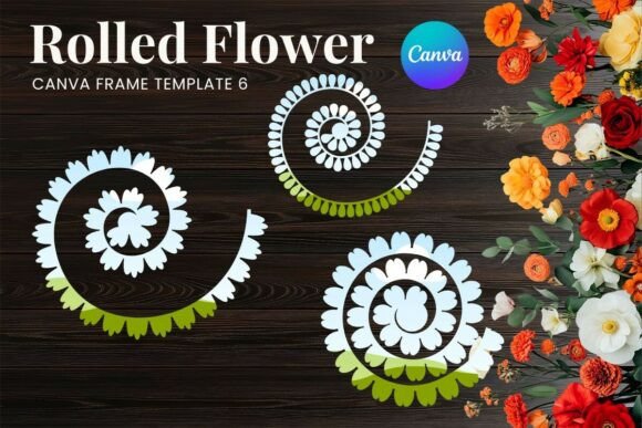 Rolled Paper Flower Canva Frame_6
