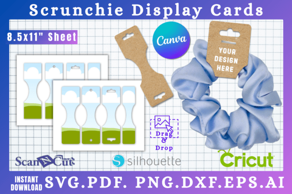 Scrubchie Display Tag SVG Template Set 8
