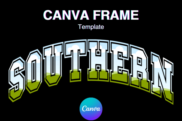 Southern Canva Frame Add Photo Template